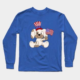 Yankee Doodle Puppy Long Sleeve T-Shirt